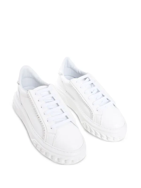 スニーカー CASADEI WHITE SNEAKERS Nexus Leather Sneakers in White for Women | Casadei®