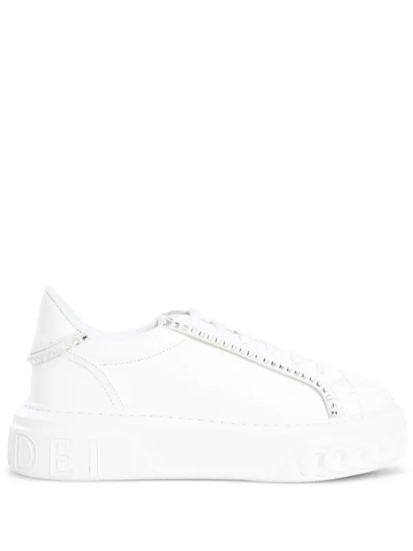 スニーカー CASADEI WHITE SNEAKERS Nexus Leather Sneakers in White for Women | Casadei®