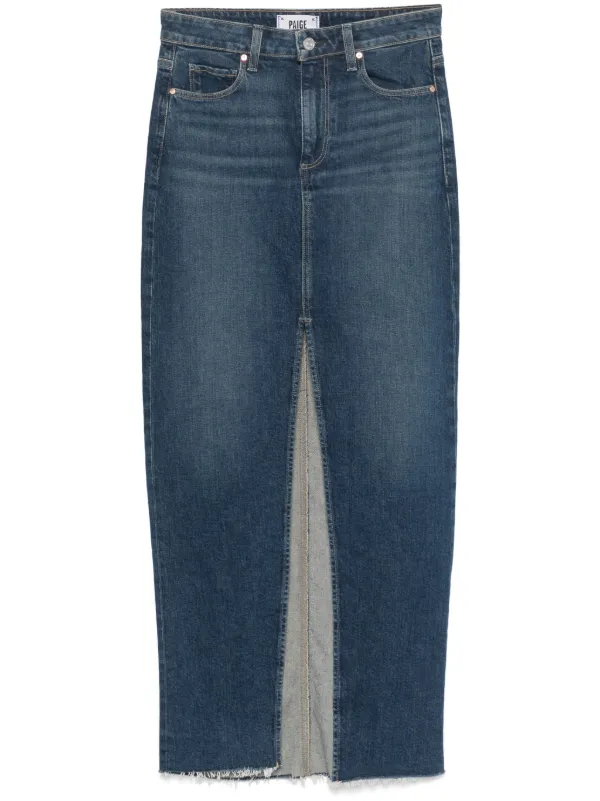PAIGE Angela Maxi Skirt in Blue