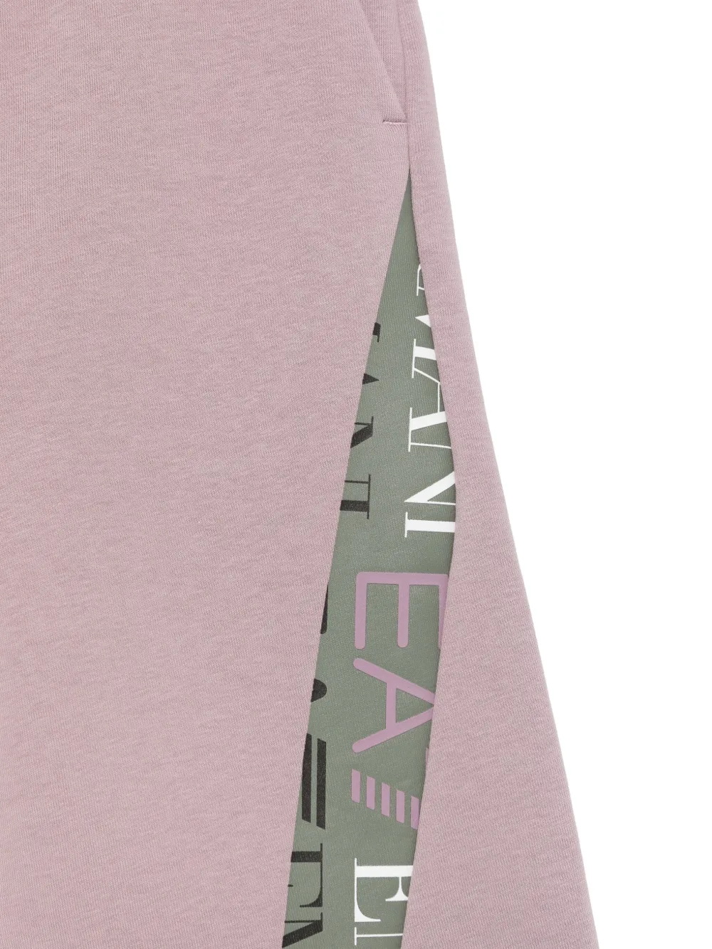 Emporio Armani Kids Trainingsbroek met logoband Paars