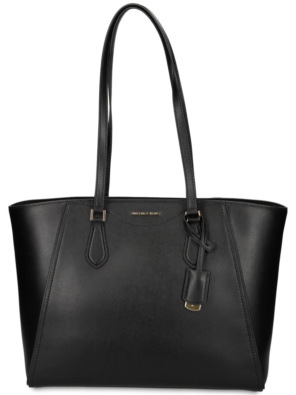 Shop Michael Michael Kors Logo-lettering Tote Bag In Black