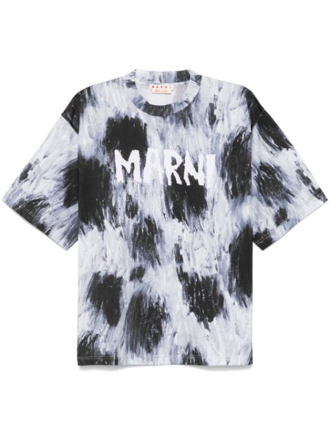 Marni brush strokes-print T-shirt Men