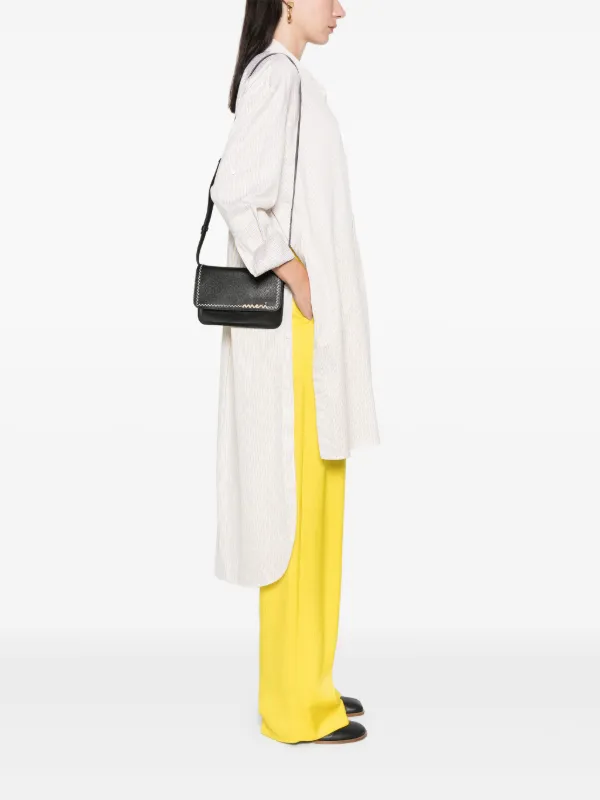 新着!【MARNI】マルニロゴ ミニバッグ Marni ロゴ ミニバッグ | ブラック | FARFETCH JP