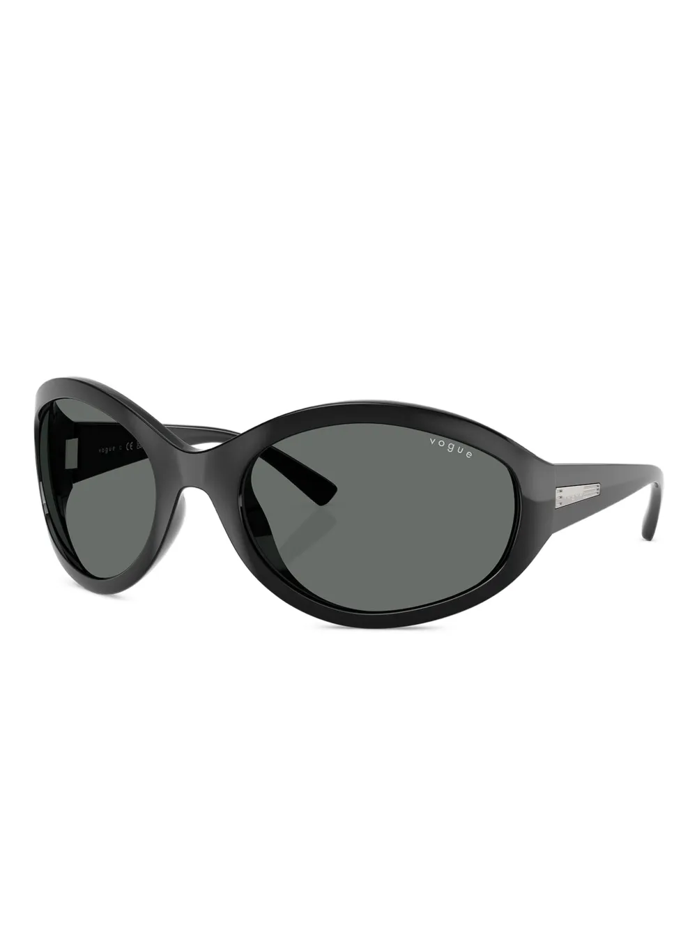 Vogue Eyewear Zonnebril met ovalen montuur - Zwart