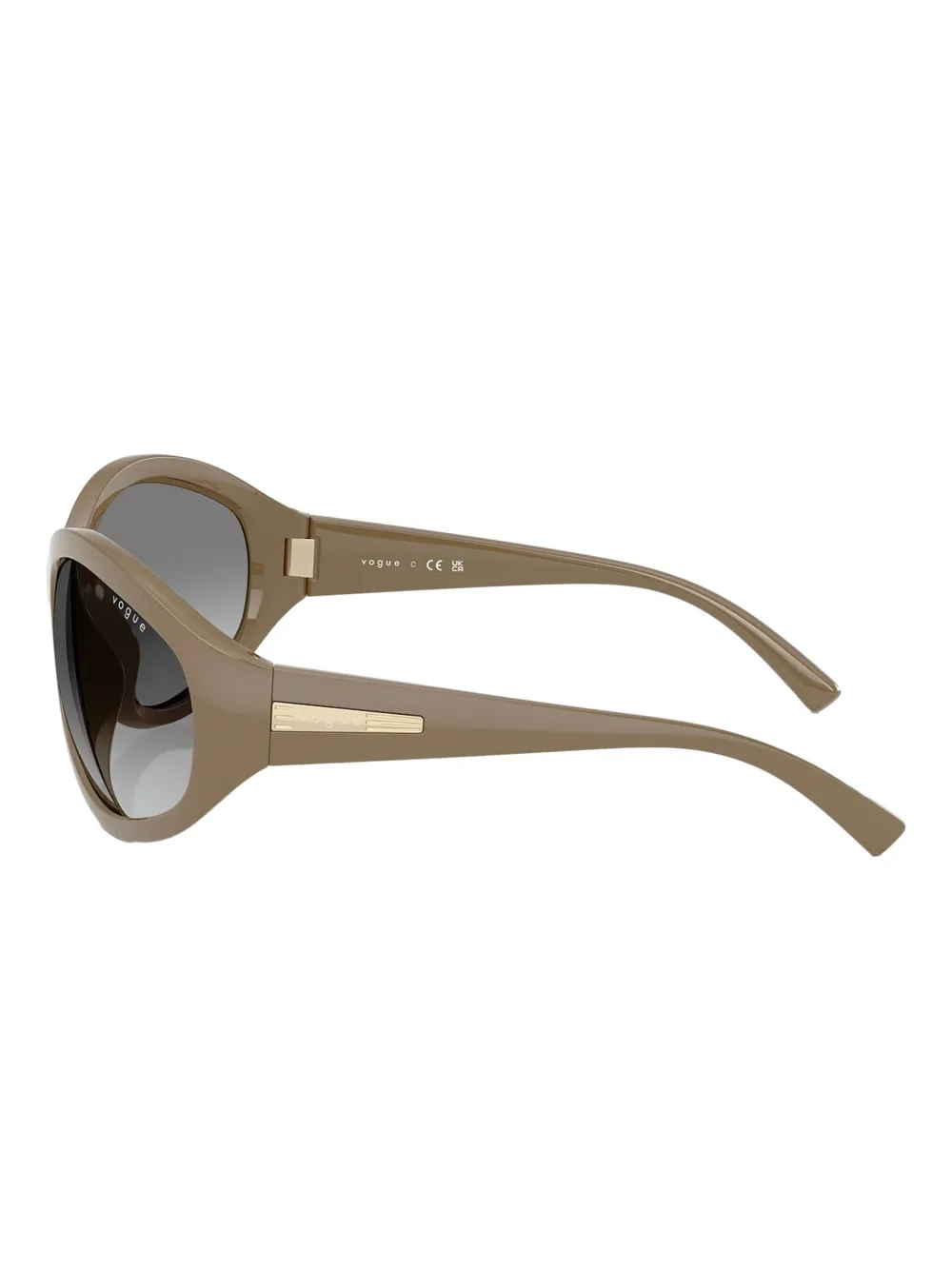 Vogue Eyewear Zonnebril met oversized montuur Beige