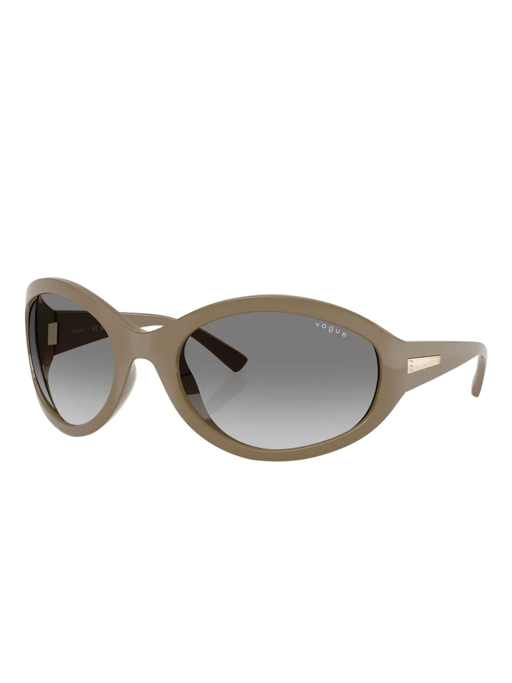 Vogue Eyewear oversized-frame sunglasses - Beige