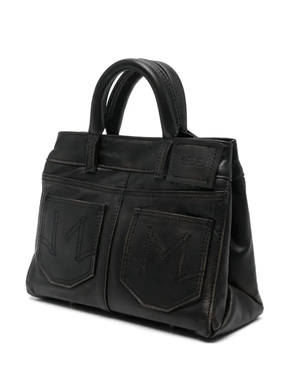 Medea Small Nina Tote Bag Black FARFETCH GE - Main Image