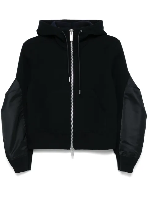 sacai zip-up hoodie
