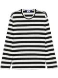 Junya Watanabe MAN striped sweater - White