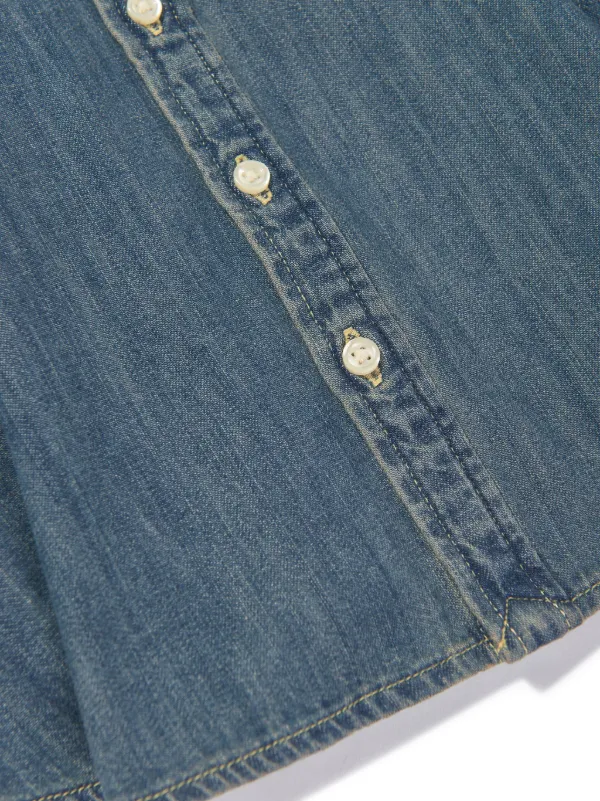 POLO RALPH LAUREN デニムワンピース 140 POLO RALPH LAUREN KIDS Polo Pony デニムワンピース | ブルー