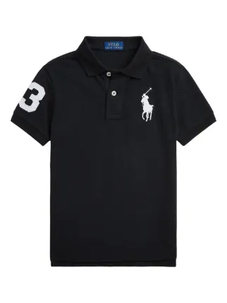 POLO RALPH LAUREN KIDS logo-embroidered Polo Shirt | Black | FARFETCH