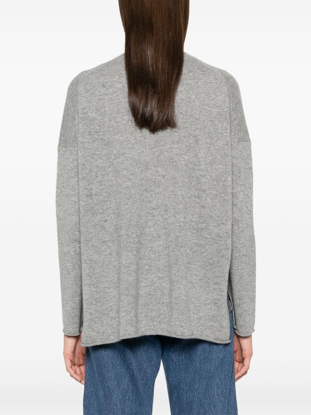 Shop Allude Cashmere Sweater In Grey