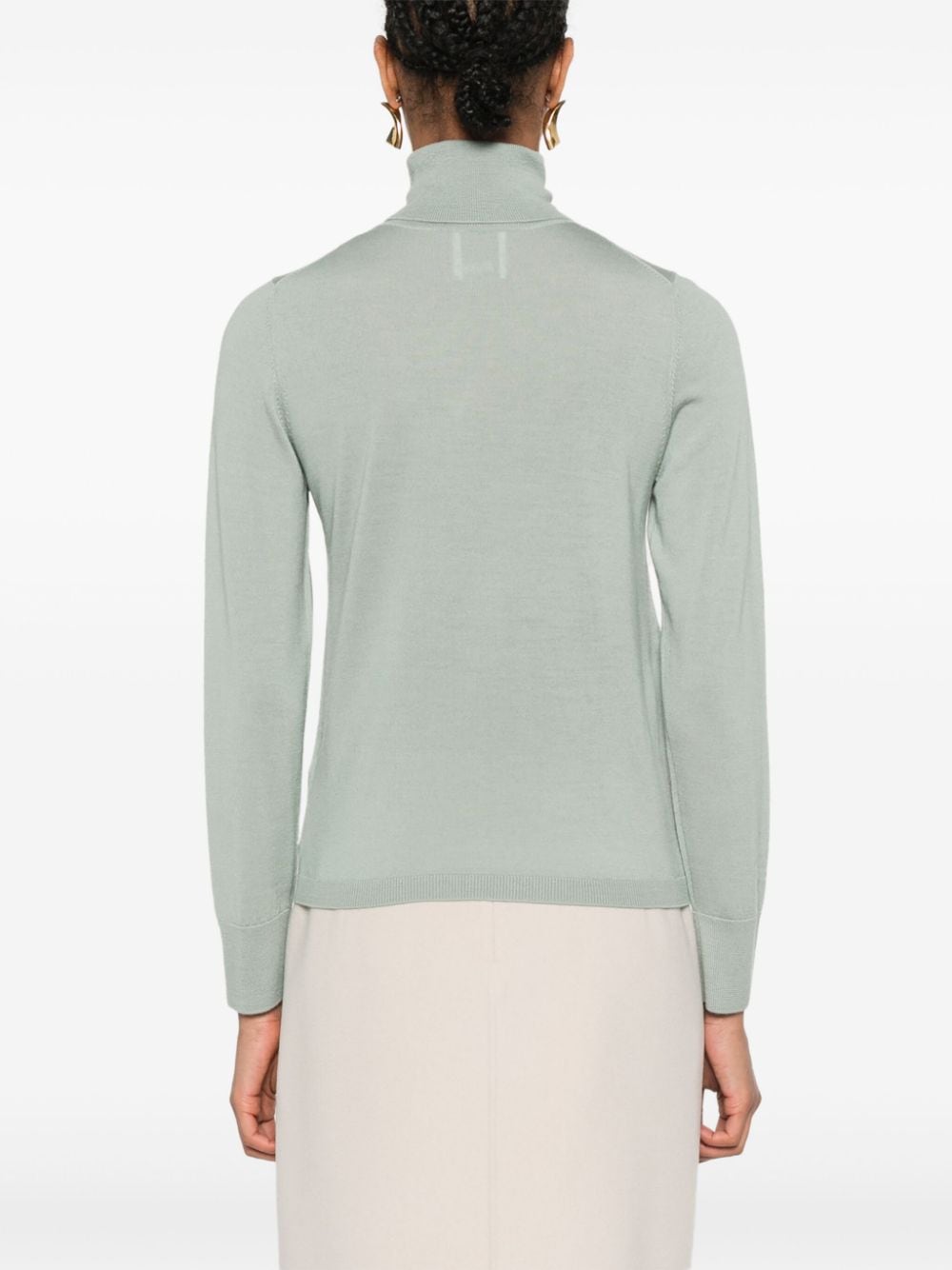 Shop Allude Virgin Wool Sweater In Green