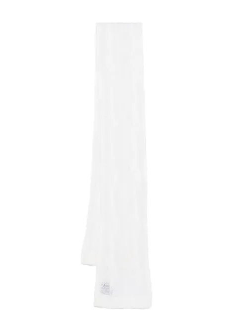 Forte Forte cable knit-trim scarf