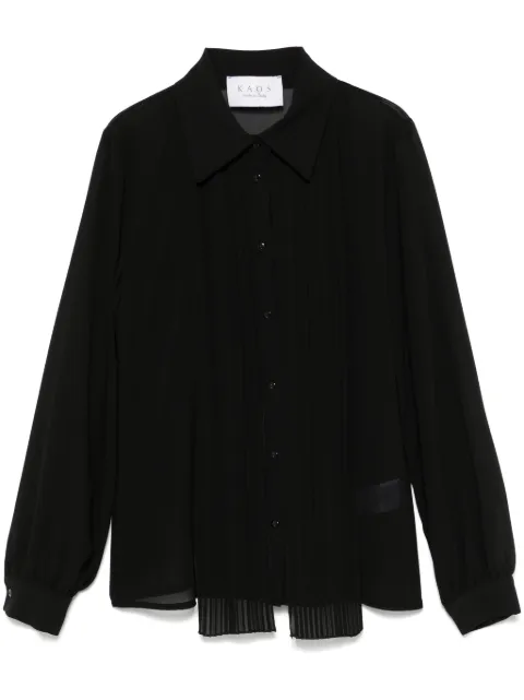 kaos pleat-detail shirt