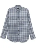 Brioni check-pattern shirt - Blue