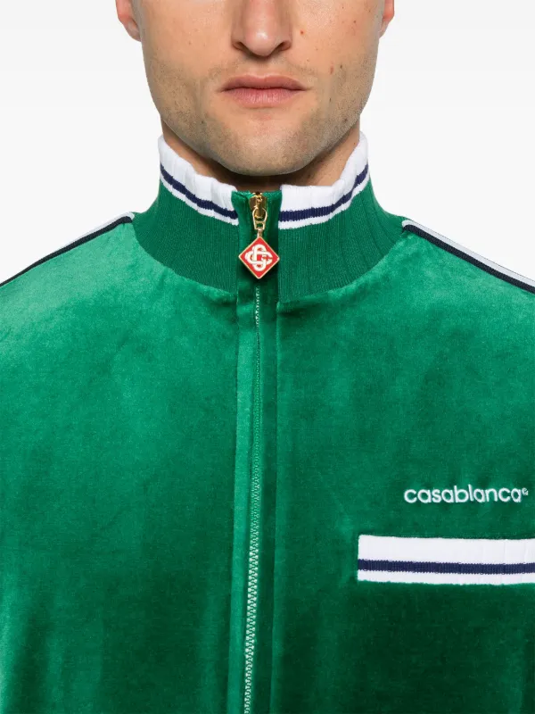 Casablanca ベロア ジャケット | グリーン | FARFETCH JP