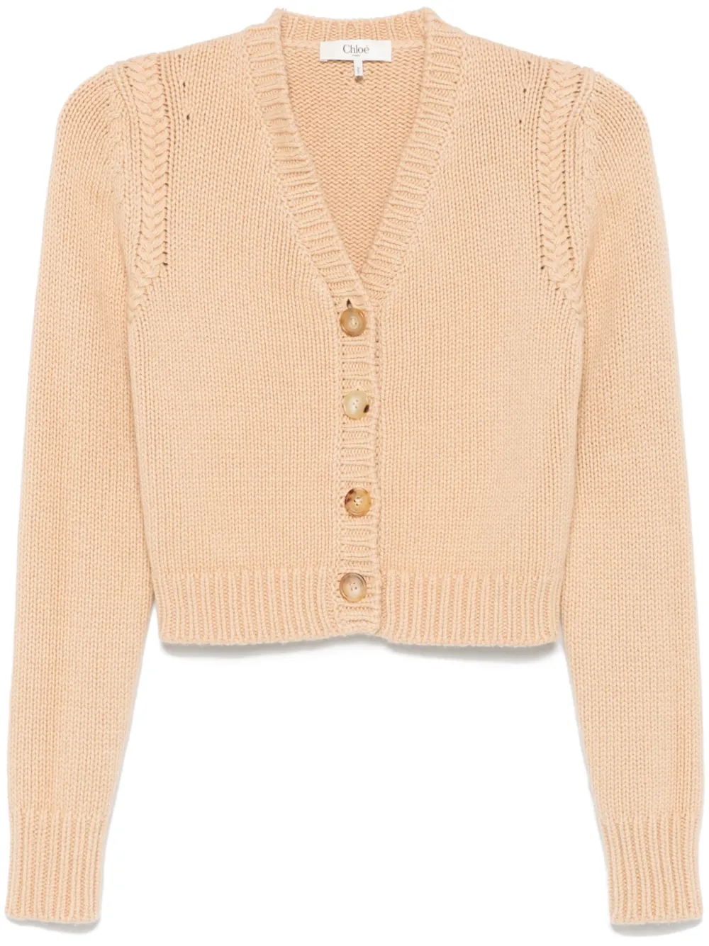 Chloé cárdigan con cuello en V | neutro | Image 1