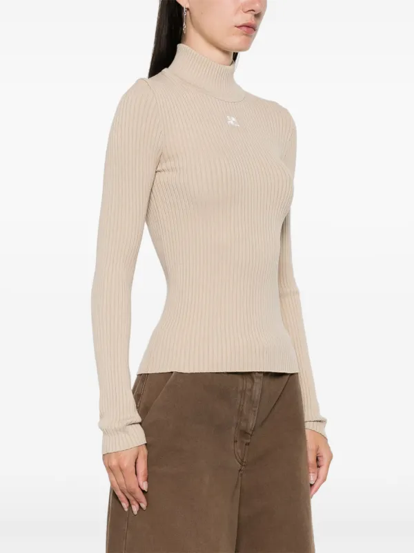 Courrèges クレージュ Reedition リブセーター Courrèges Reedition リブセーター | ブラック | FARFETCH JP