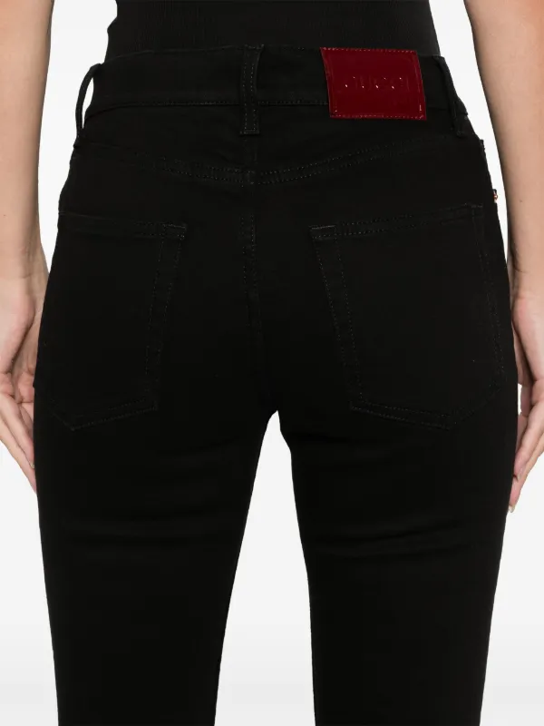Gucci logo-patch Jeans | Black | FARFETCH