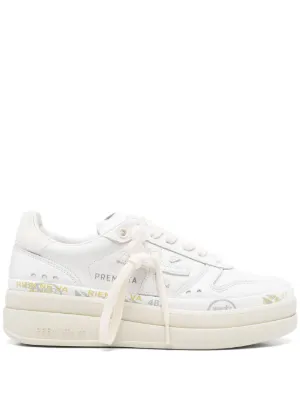 MM6 Maison Margiela フラットフォーム スニーカー | ホワイト