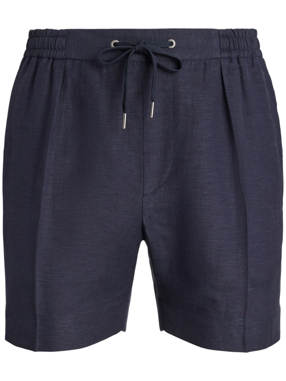 Ralph Lauren Purple Label Pressed-crease- Deck Shorts In Blue