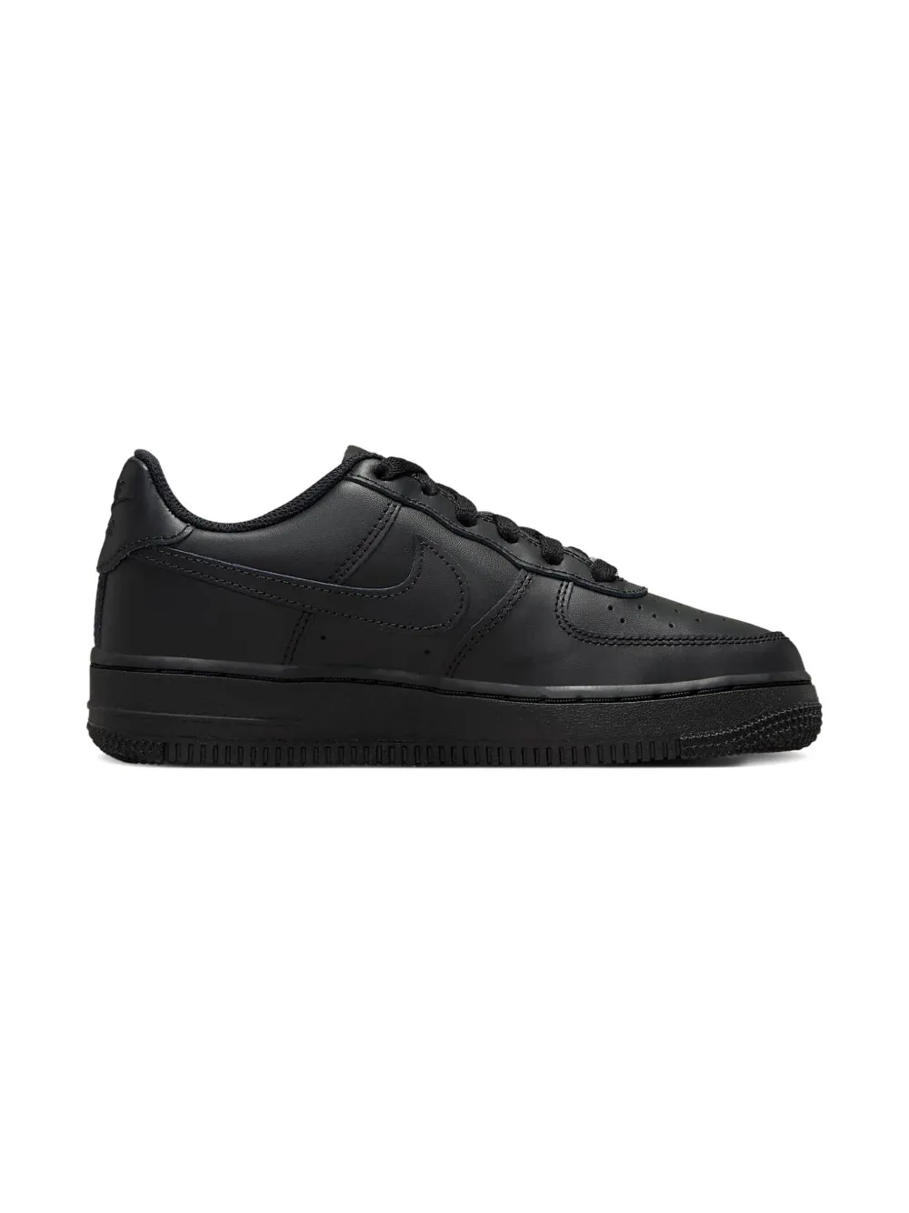 Nike Kids Air Force 1 LE "Triple Black" sneakers