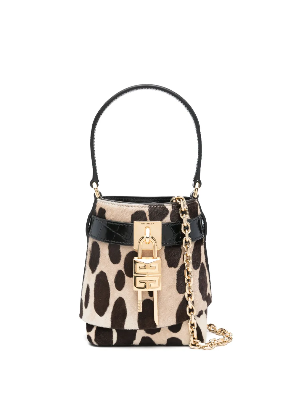 Givenchy mini Shark Lock bucket bag | Brown | Image 1