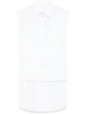 Helmut Lang Apex Tail sleeveless shirt - White