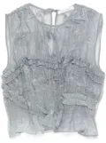 Cecilie Bahnsen Uphi top - Grey