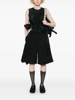 【CECILIE BAHNSEN】シャーリング ペプラム ディテール トップ CECILIE BAHNSEN】シャーリング ペプラム ディテール トップ