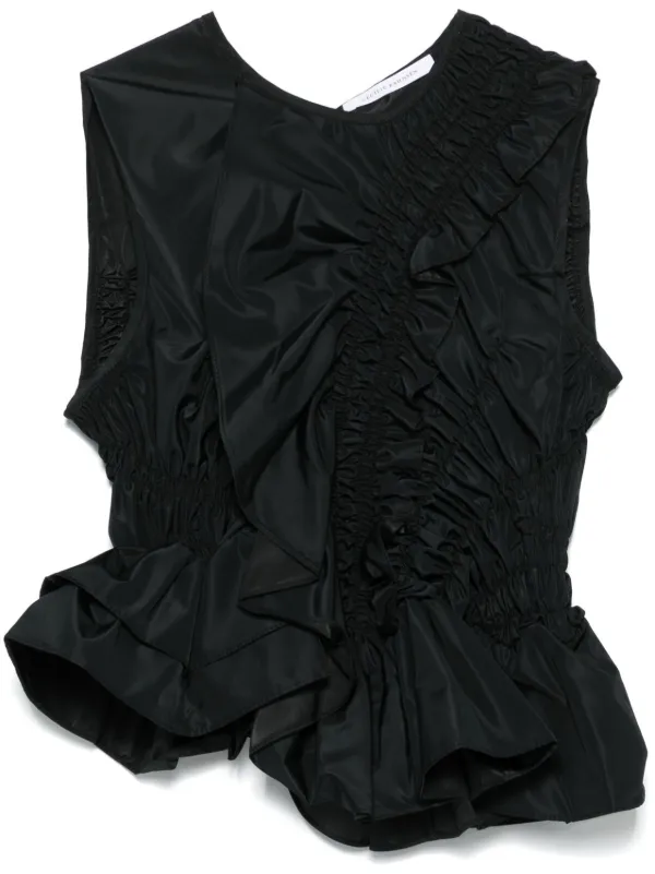 Cecilie Bahnsen Geo Top | Black | FARFETCH