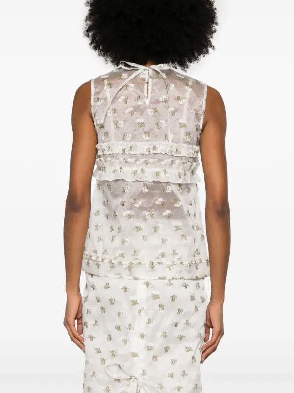 【Cecilie Bahnsen】OKSANA TOP CECILIE BAHNSEN-OKSANA TOP - VISITFOR