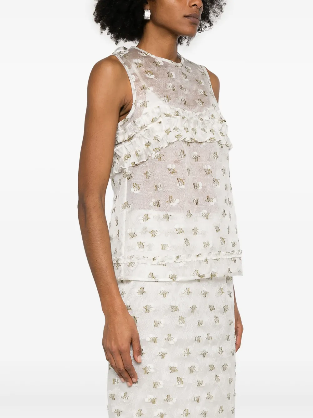 Cecilie Bahnsen Top Wit