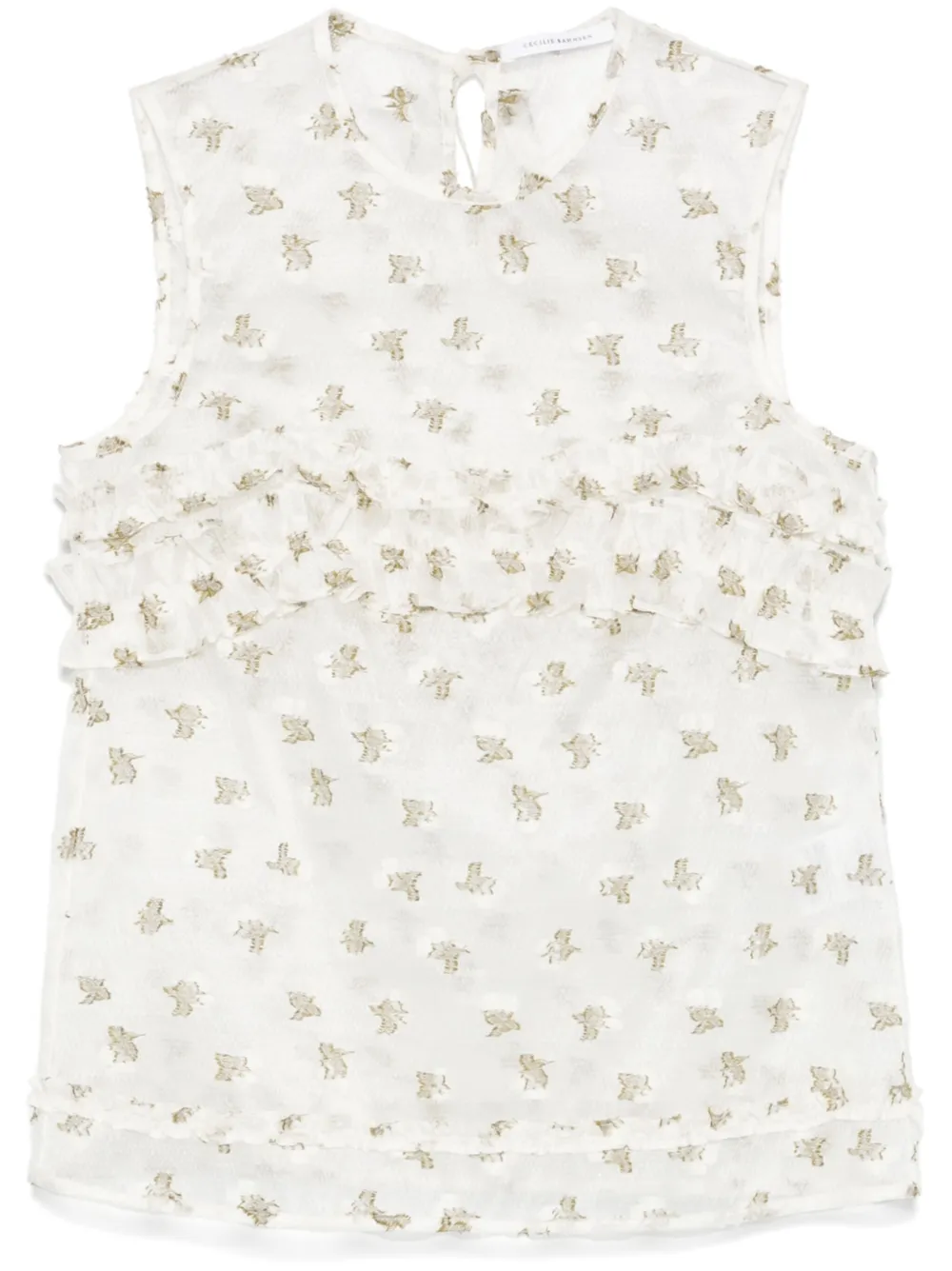 Cecilie Bahnsen top Oksana | blanco | Image 1