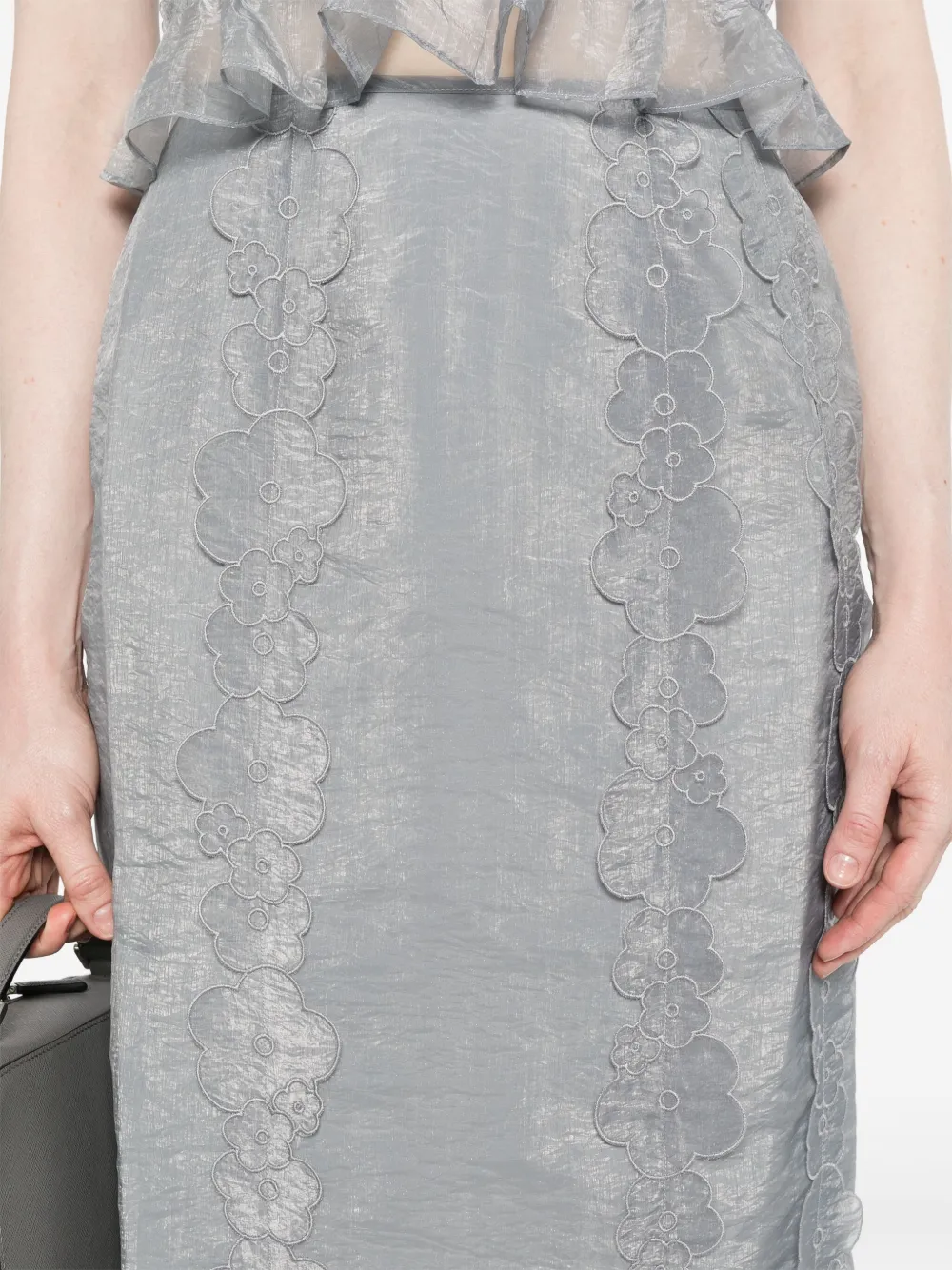 Cecilie Bahnsen Olympia rok Grijs