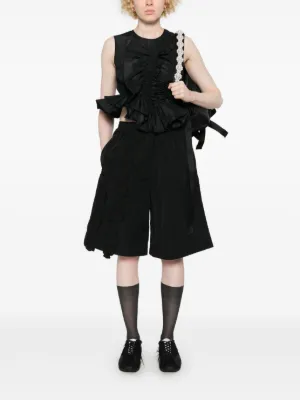 cecilie bahnsen フリルショートパンツ ブラック Cecilie Bahnsen ウィメンズ ショートパンツ通販 - FARFETCH