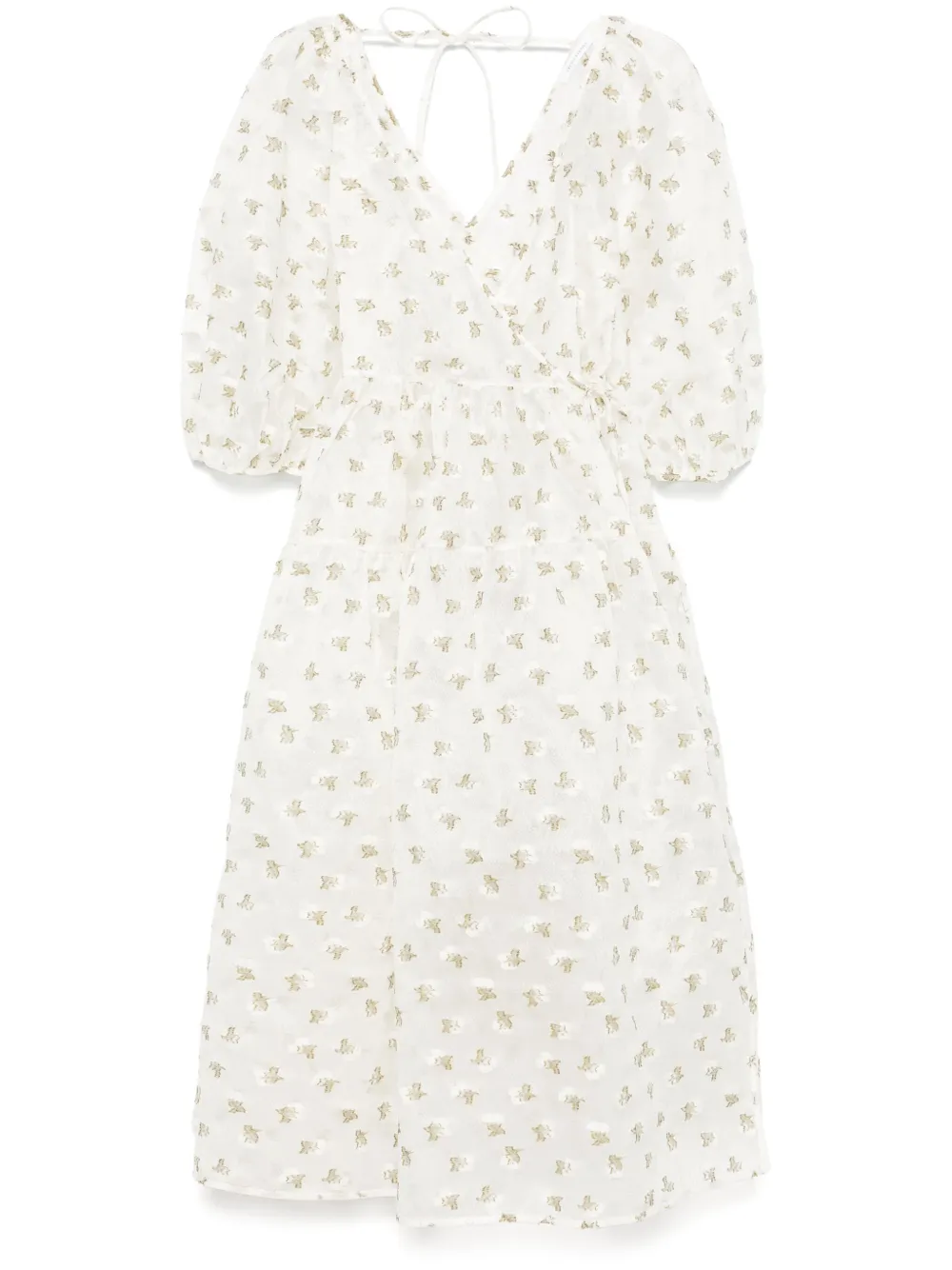 Cecilie Bahnsen vestido midi Regitze | blanco | Image 1