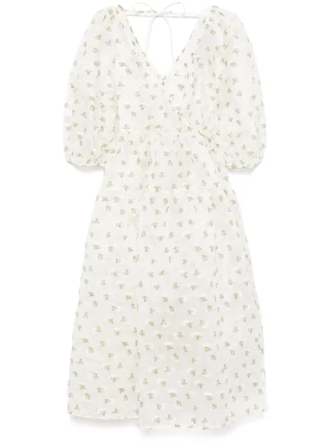Cecilie Bahnsen vestido midi Regitze