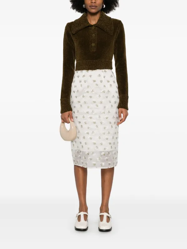 Cecilie Bahnsen Calla セーター | グリーン | FARFETCH JP