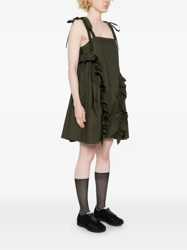 Cecilie Bahnsen Agata Mini Dress | Green | FARFETCH EG