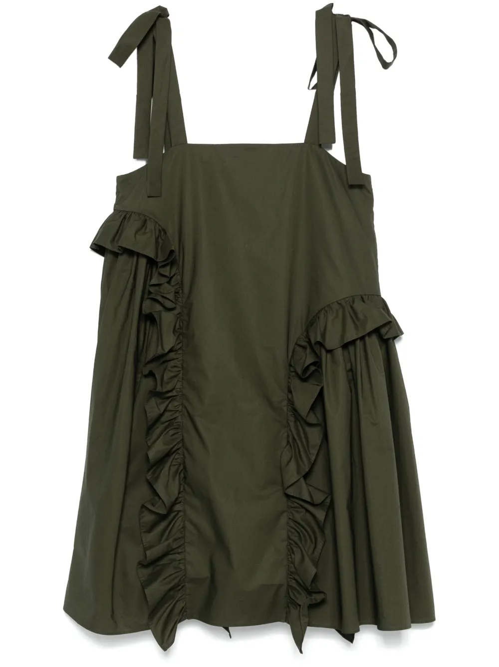 Cecilie Bahnsen Agata mini-jurk Groen
