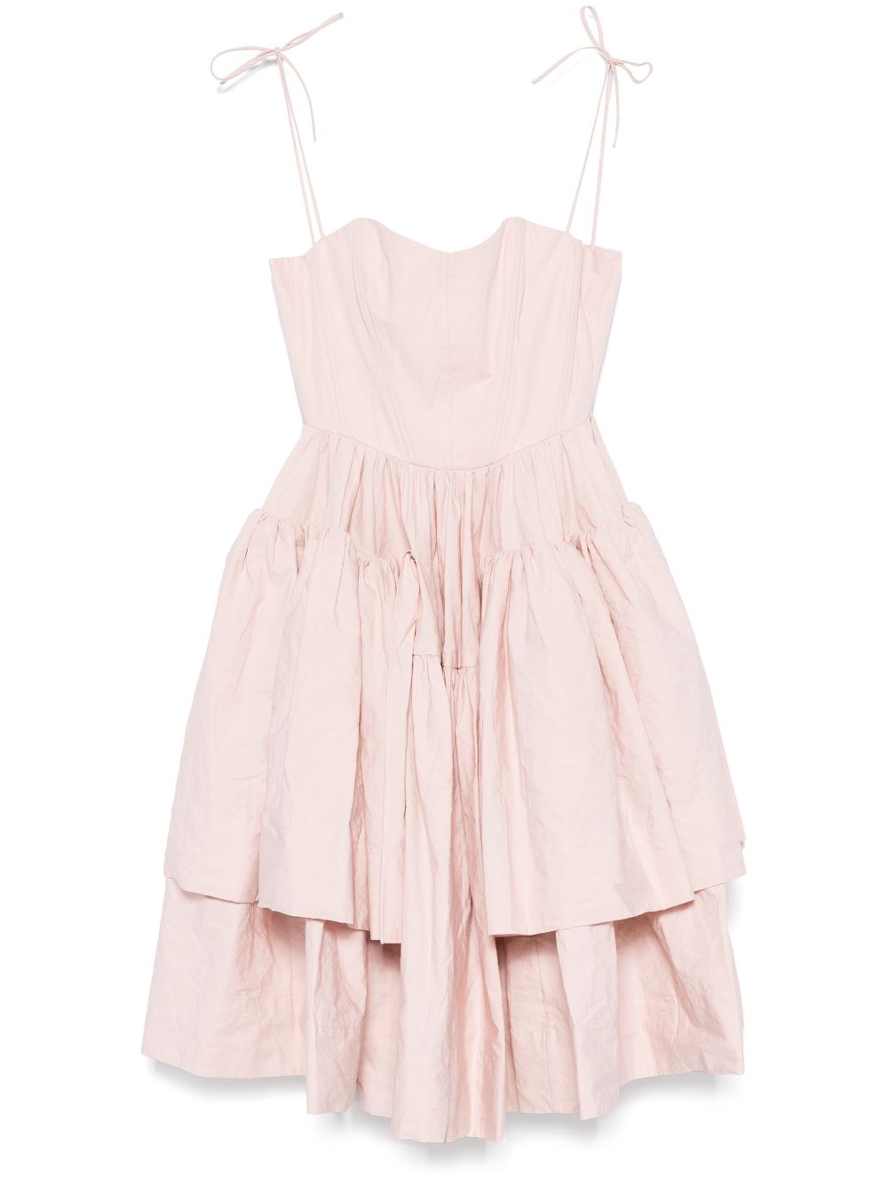 Marques'Almeida wrinkled corset dress - Pink