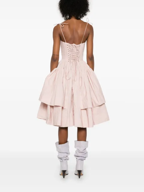 Marques'Almeida wrinkled corset dress RST25DR0434WRCOPK - 3