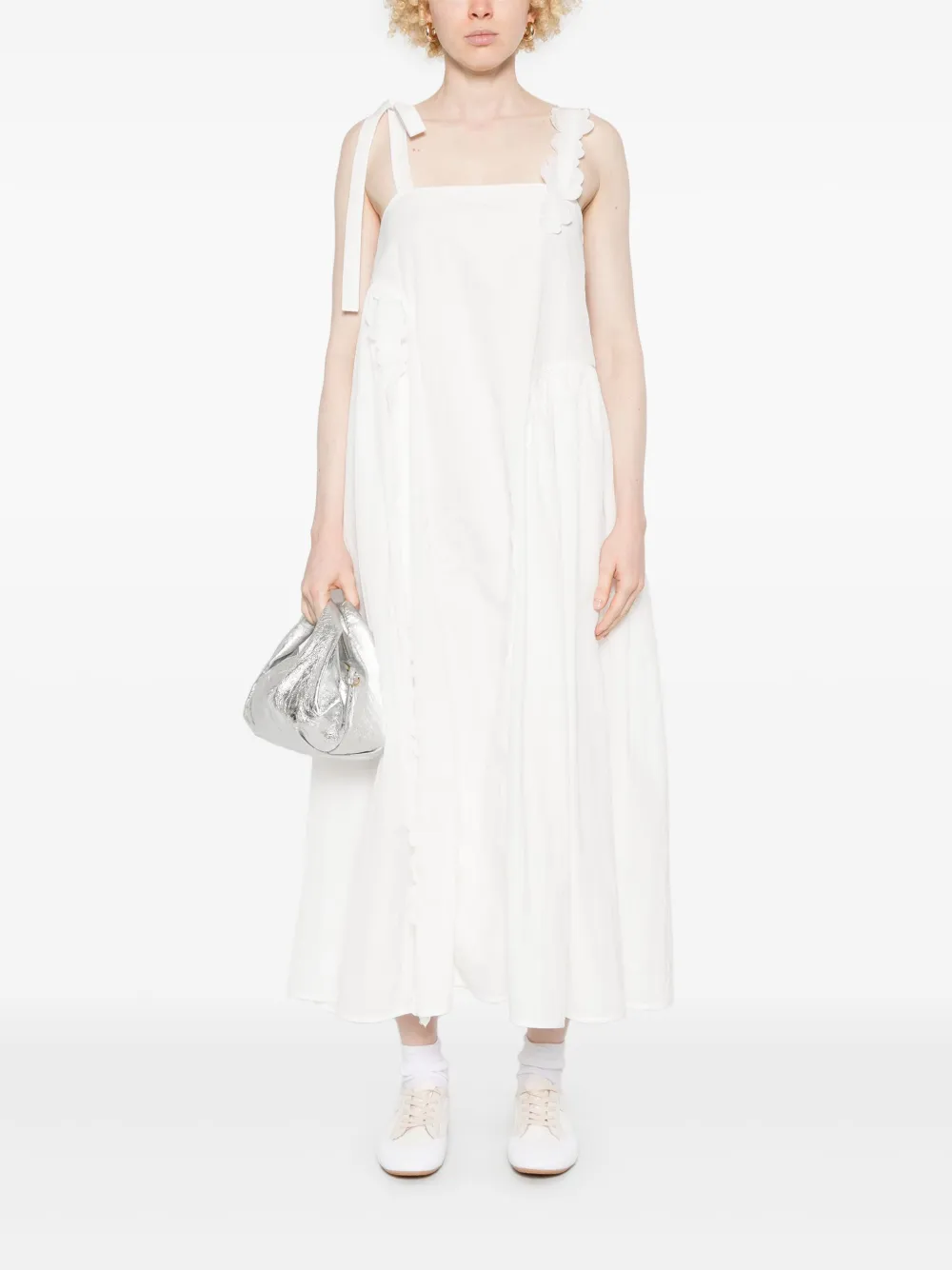 Cecilie Bahnsen Oaklyn maxi-jurk - Wit