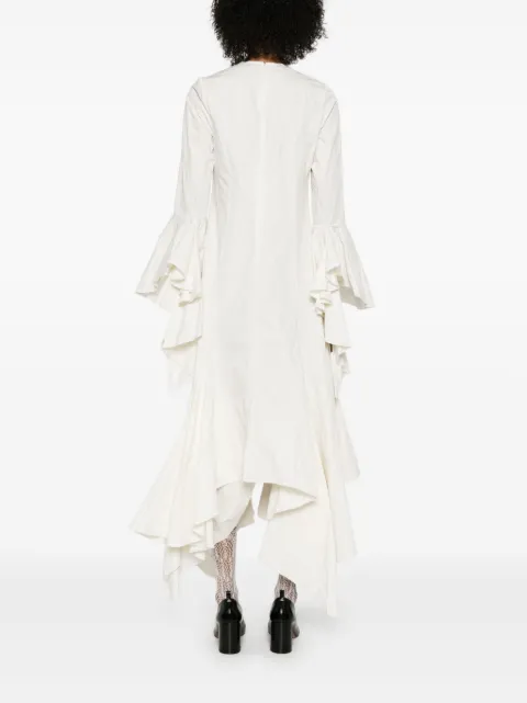 Marques'Almeida wrinkled handkerchief maxi dress RST25DR0436WRCOWH - 3