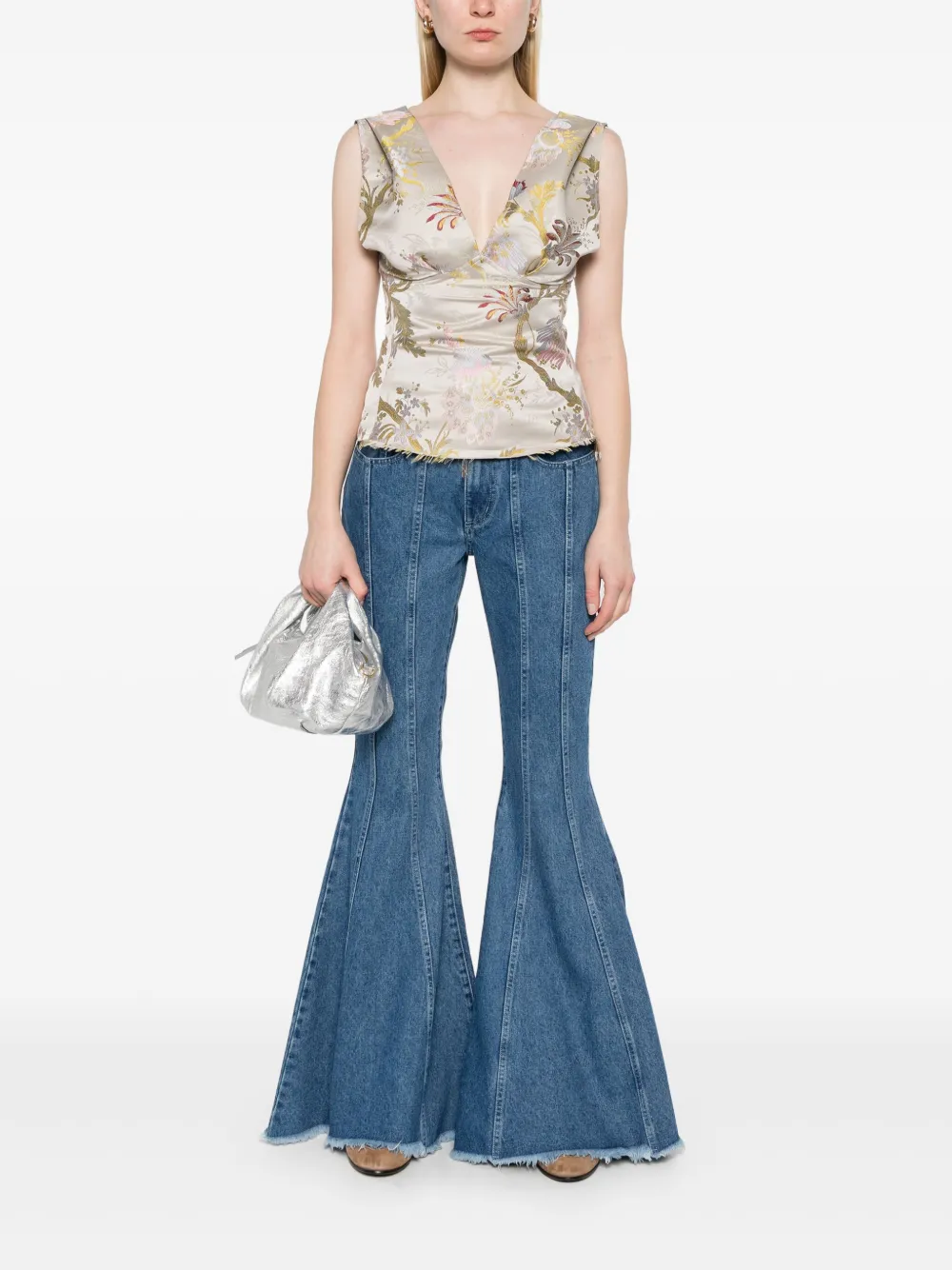 Marques'Almeida Extreme Flare jeans - Blauw