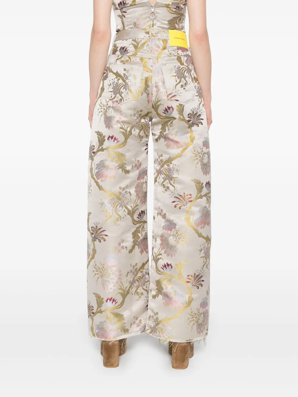 MARQUES' ALMEIDA BROCADE-JACQUARD TROUSERS 