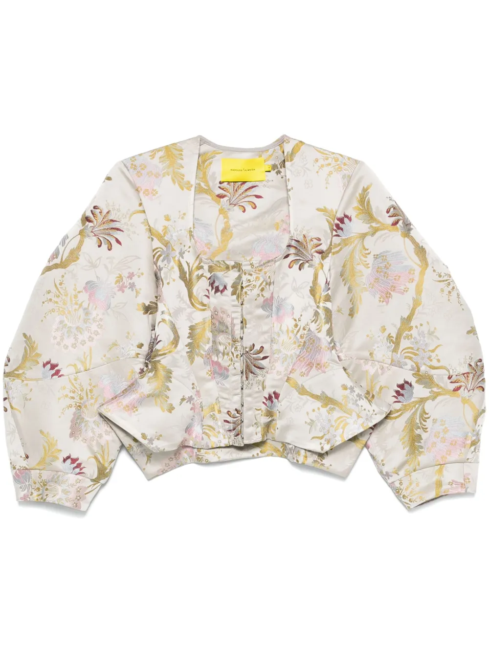 Marques'Almeida brocade-effect satin blouse