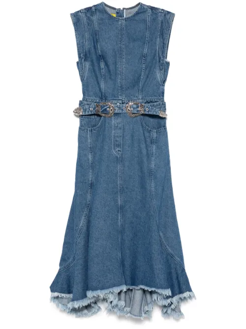 Robe en jean à coupe mi-longue - Marques'Almeida - Modalova